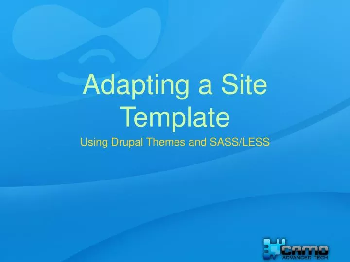 adapting a site template