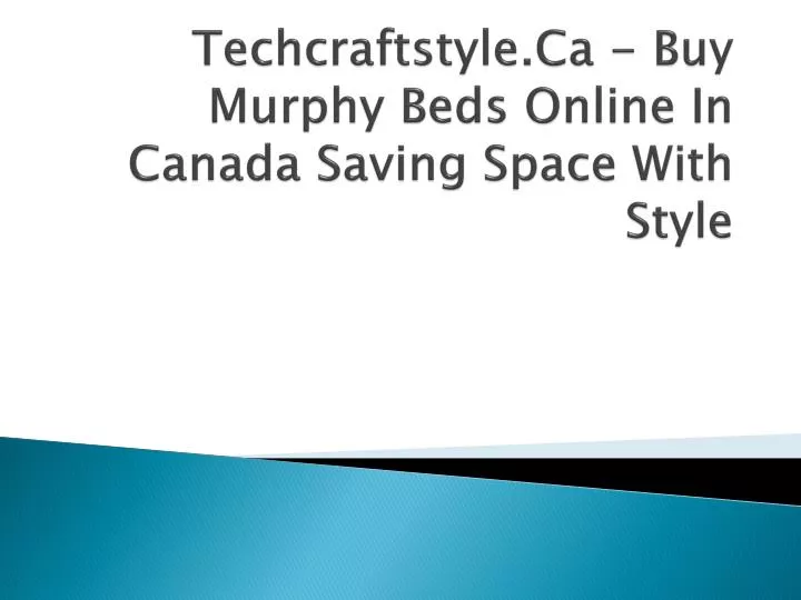techcraftstyle ca buy murphy beds online in canada saving space with style