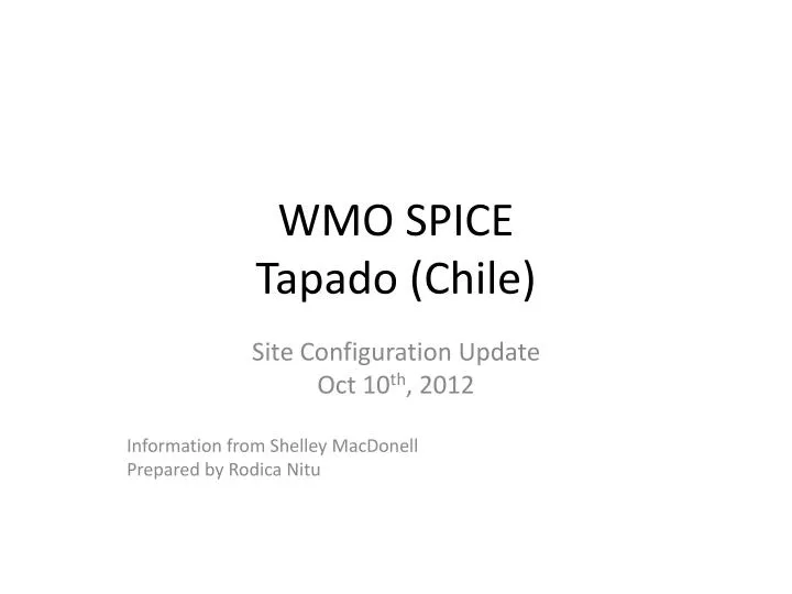 wmo spice tapado chile