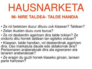 hausnarketa