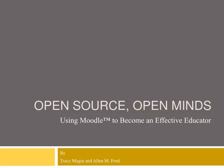 open source open minds