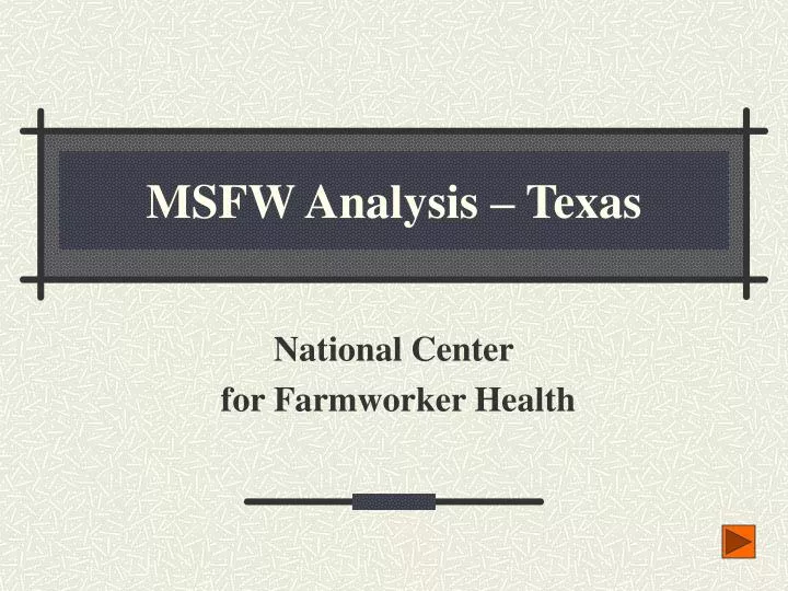 msfw analysis texas