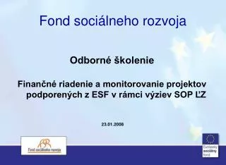 fond soci lneho rozvoja