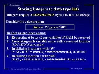 RAM Allocation