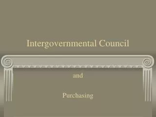 Intergovernmental Council