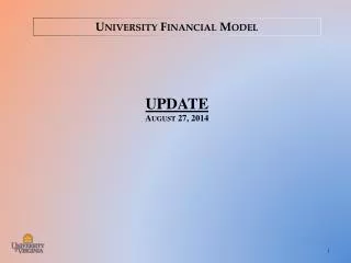 University Financial Model