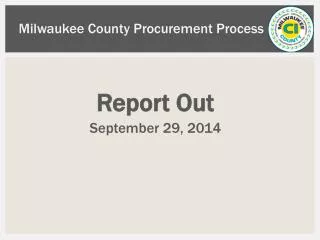 Milwaukee County Procurement Process