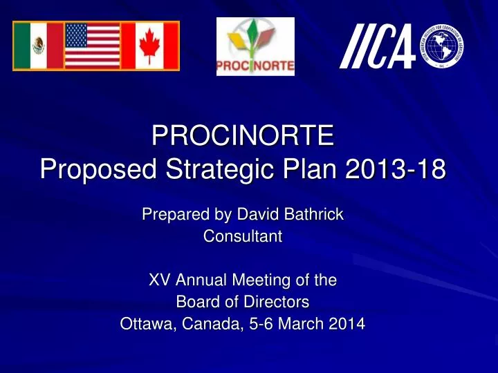 procinorte proposed strategic plan 2013 18