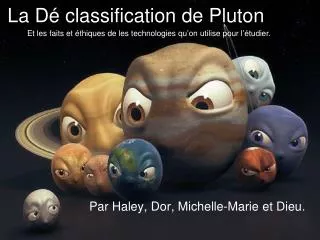 la d classification de pluton