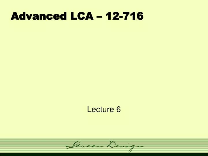advanced lca 12 716
