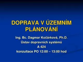 doprava v zemn m pl nov n