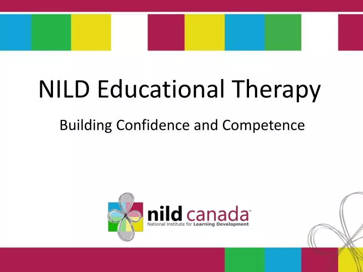 nild educational therapy building confidence and competence