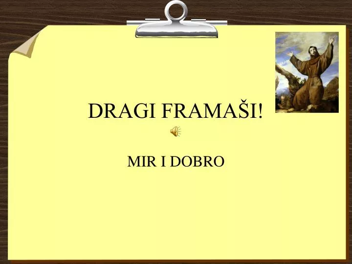 dragi frama i