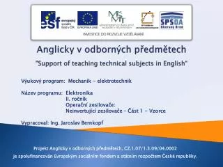 anglicky v odborn ch p edm tech support of teaching technical subjects in english