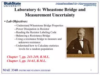 Laboratory 6: Wheastone Bridge and Measurement Uncertainty