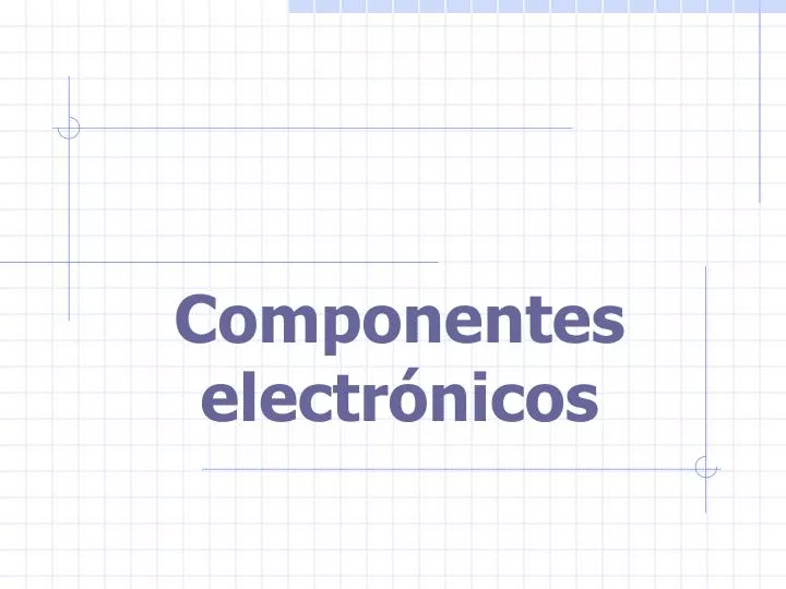 componentes electr nicos