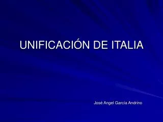 unificaci n de italia