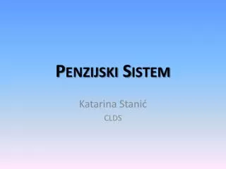 penzijski sistem