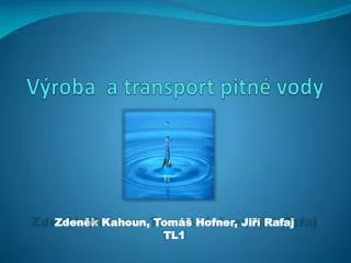 v roba a transport pitn vody