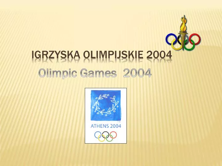 igrzyska olimpijskie 2004