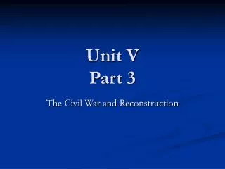 Unit V Part 3