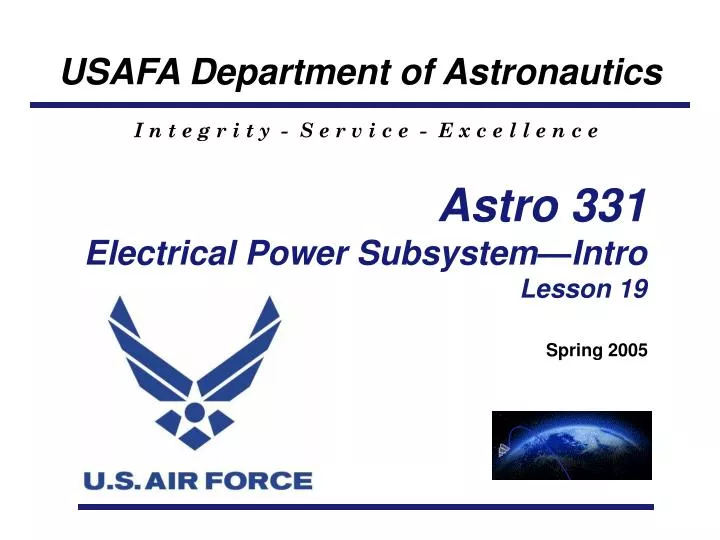 astro 331 electrical power subsystem intro lesson 19