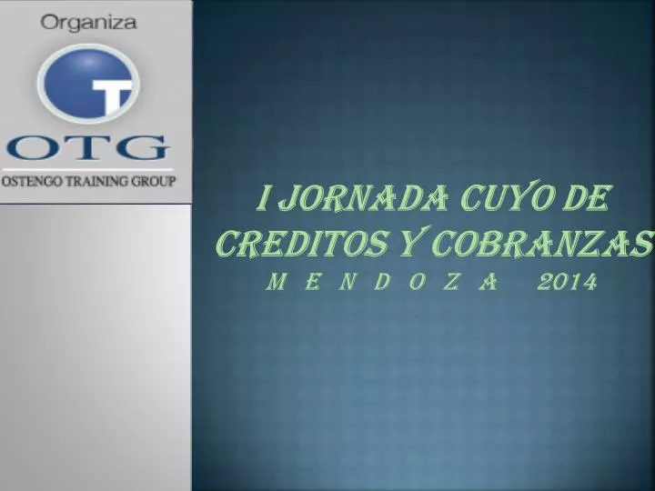 i jornada cuyo de creditos y cobranzas m e n d o z a 2014