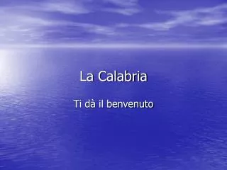 la calabria