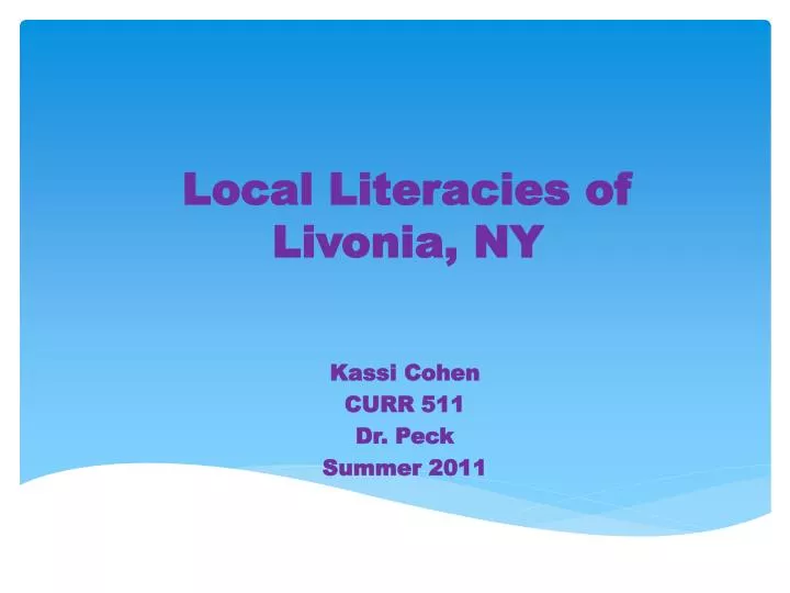 local literacies of livonia ny