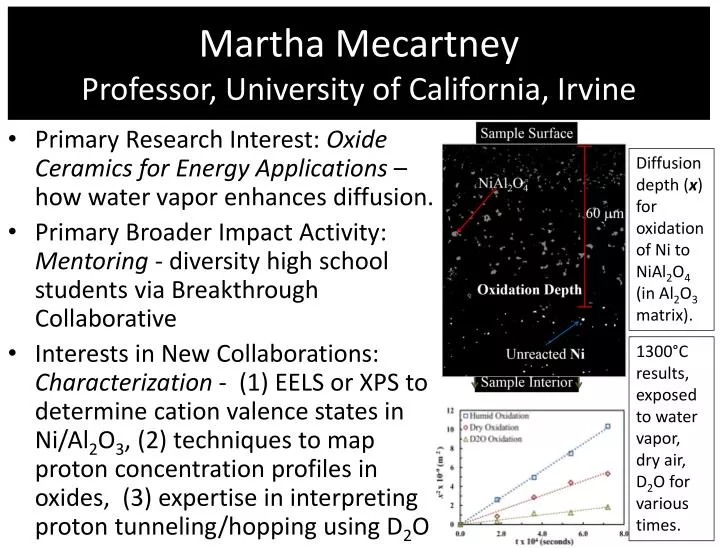 martha mecartney professor university of california irvine