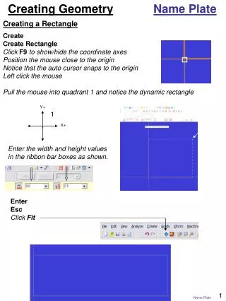 Creating Geometry