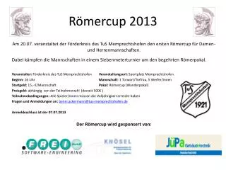 r mercup 2013