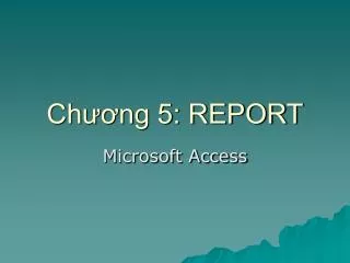 ch ng 5 report