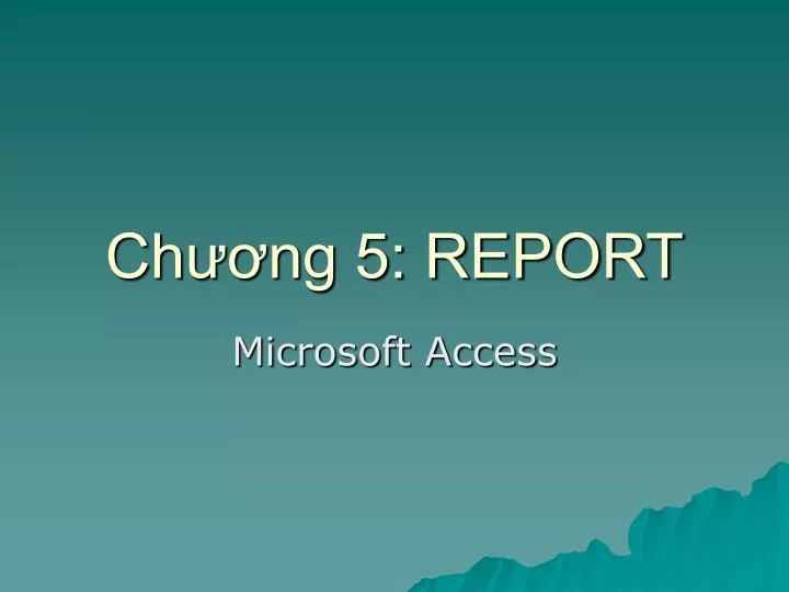 ch ng 5 report