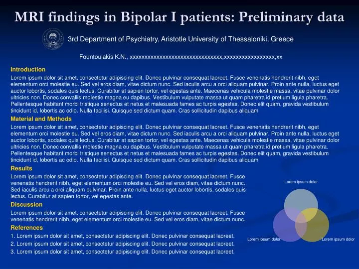 mri findings in bipolar i patients preliminary data
