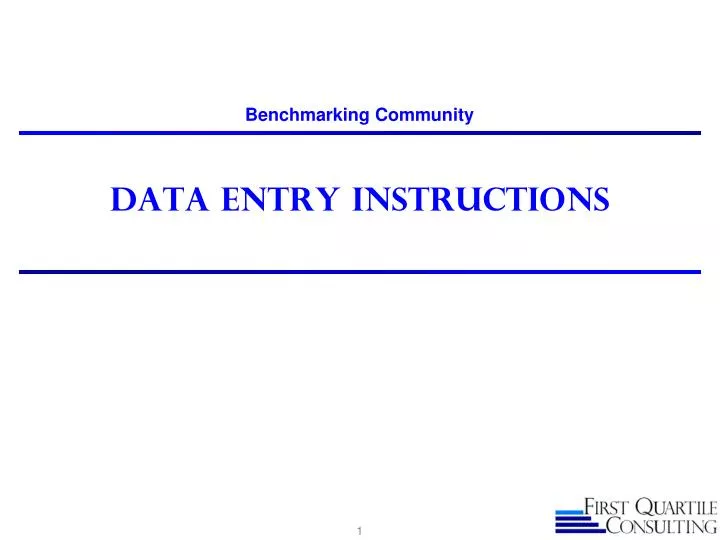 data entry instructions