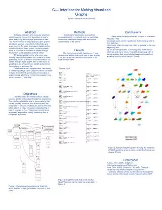 C++ Interface for Making Visualized Graphs By N.K. Bonsack and E.Harcourt