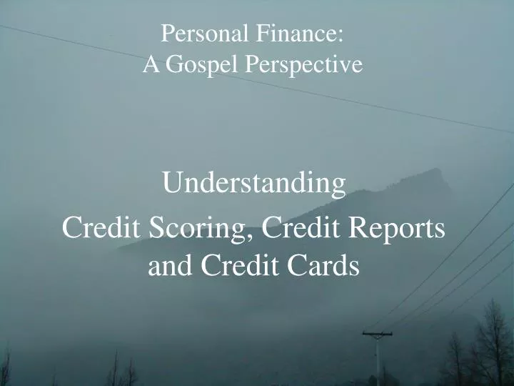 personal finance a gospel perspective