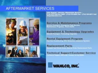 AFTERMARKET SERVICES