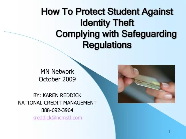 how to protect student against identity theft complying with safeguarding regulations