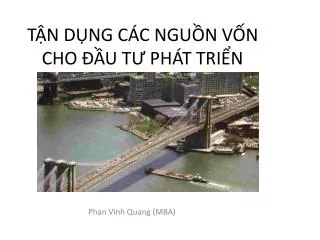 t n d ng c c ngu n v n cho u t ph t tri n