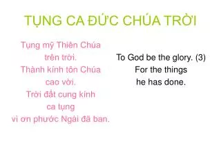 t ng ca c ch a tr i