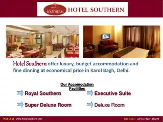 Economical and Luxury Hotels in Delhi