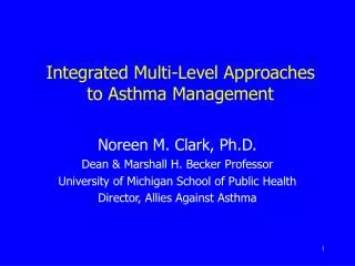 Integrated Multi-Level Approaches to Asthma Management