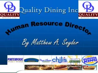 Quality Dining Inc.