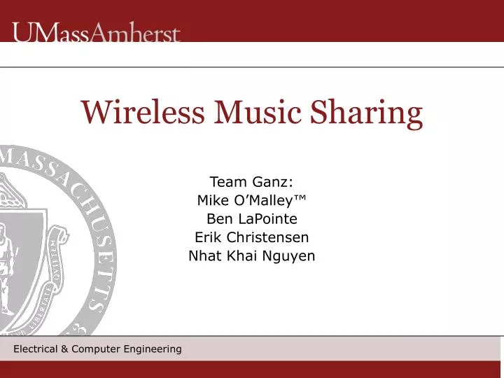 wireless music sharing
