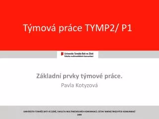 Týmová práce TYMP2/ P1