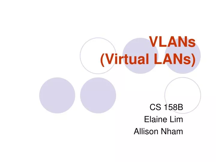 vlans virtual lans