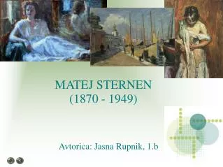 matej sternen 1870 1949