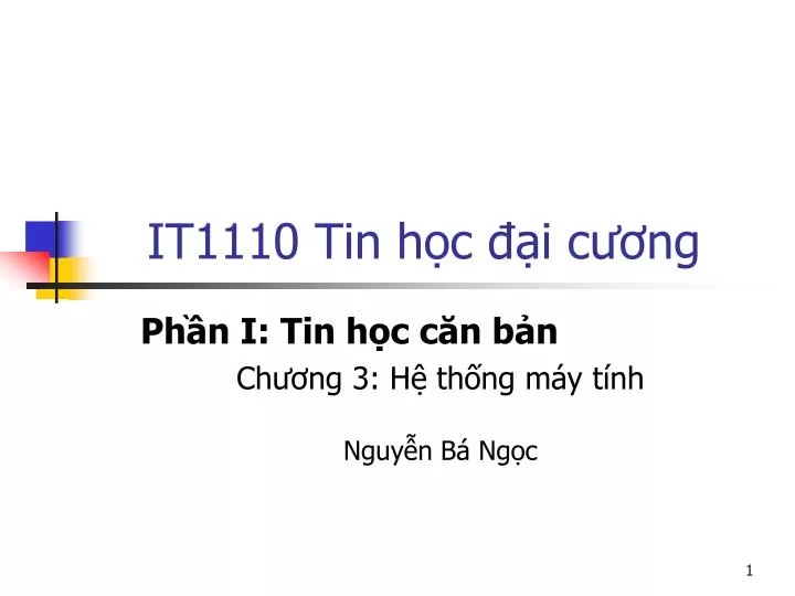 it1110 tin h c i c ng